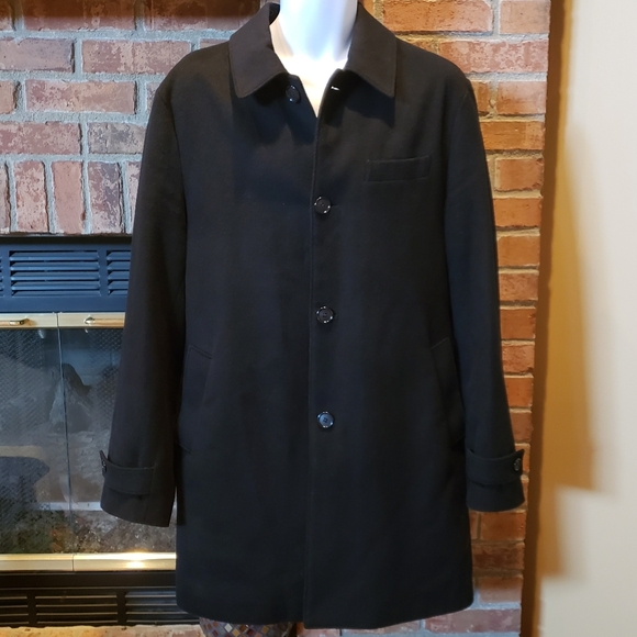 Stafford Classic Fit Signature Wool Coat - Picture 1 of 6